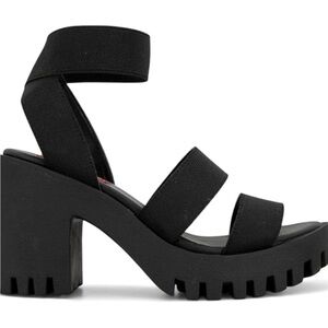 Black Platform Sandals 7.5 Madden NYC nwt